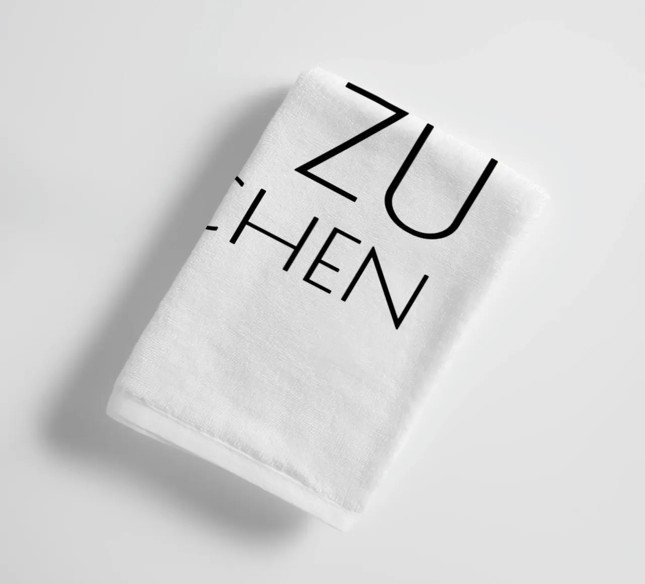 Hände waschen sonst gibt's hier nix zu naschen - minimal asciugamano da bagno da Typo Designs