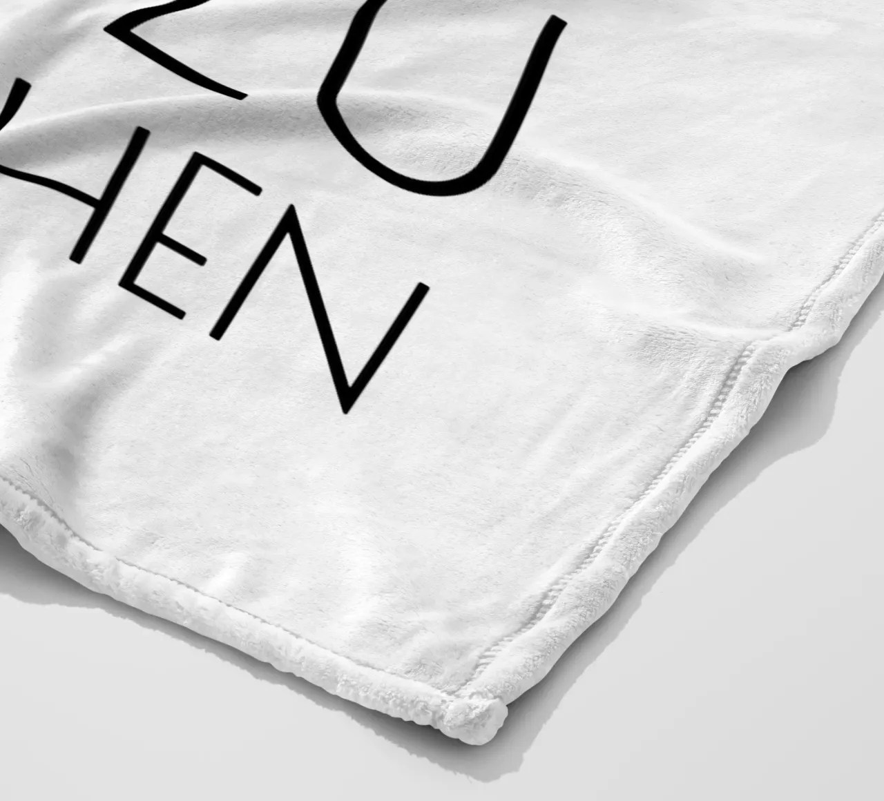Hände waschen sonst gibt's hier nix zu naschen - minimal coperta in pile da Typo Designs