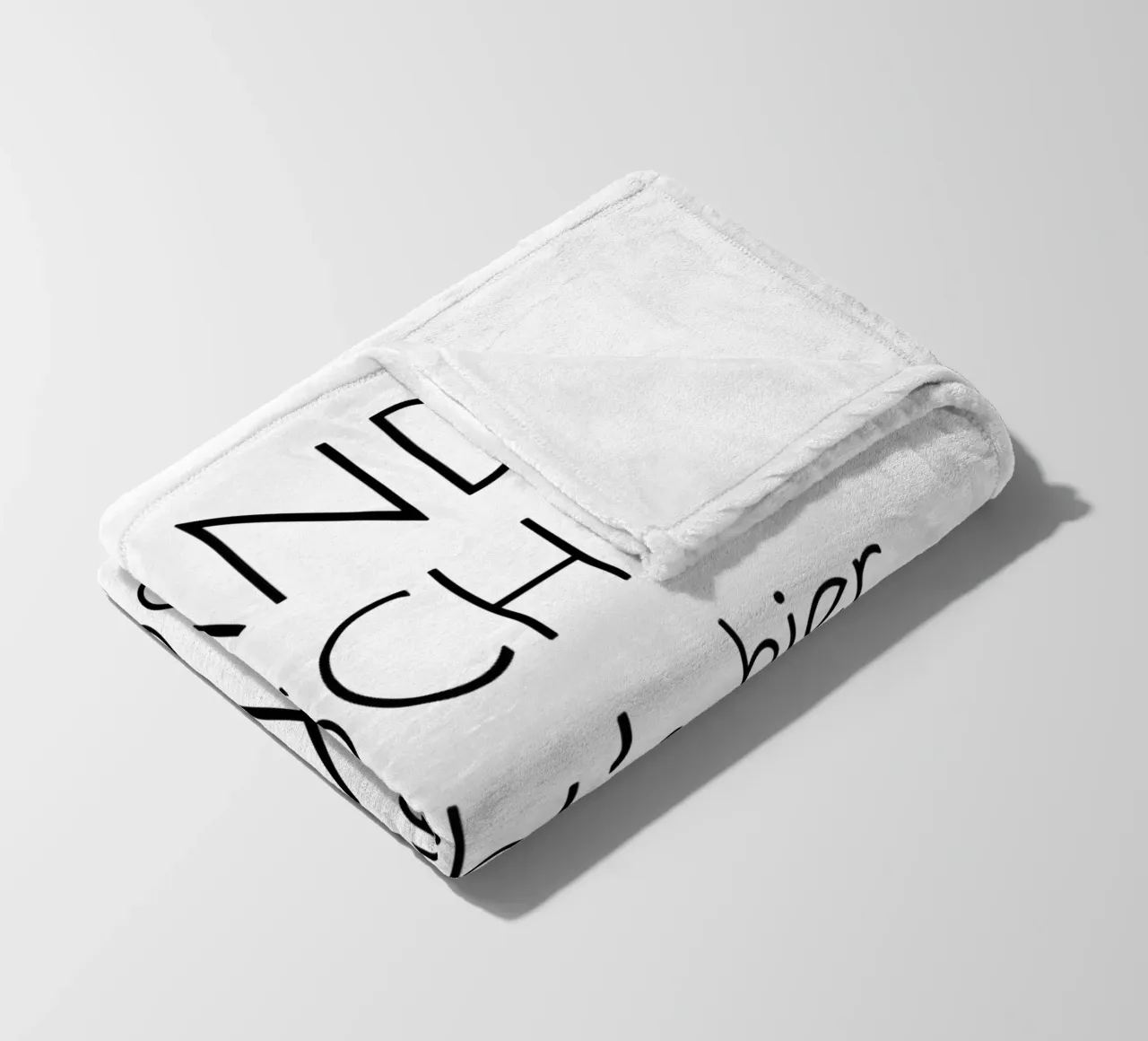 Hände waschen sonst gibt's hier nix zu naschen - minimal coperta in pile da Typo Designs