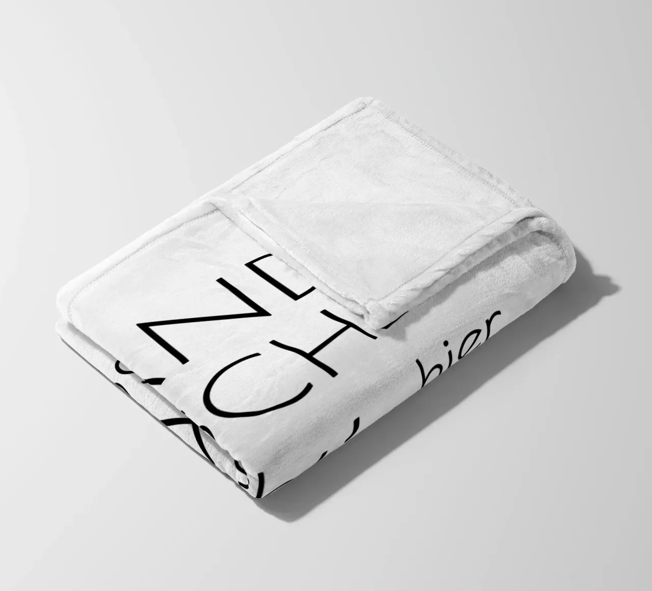 Hände waschen sonst gibt's hier nix zu naschen - minimal coperta in pile da Typo Designs