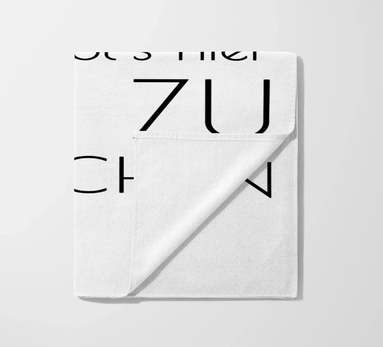 Hände waschen sonst gibt's hier nix zu naschen - minimal telo mare da Typo Designs