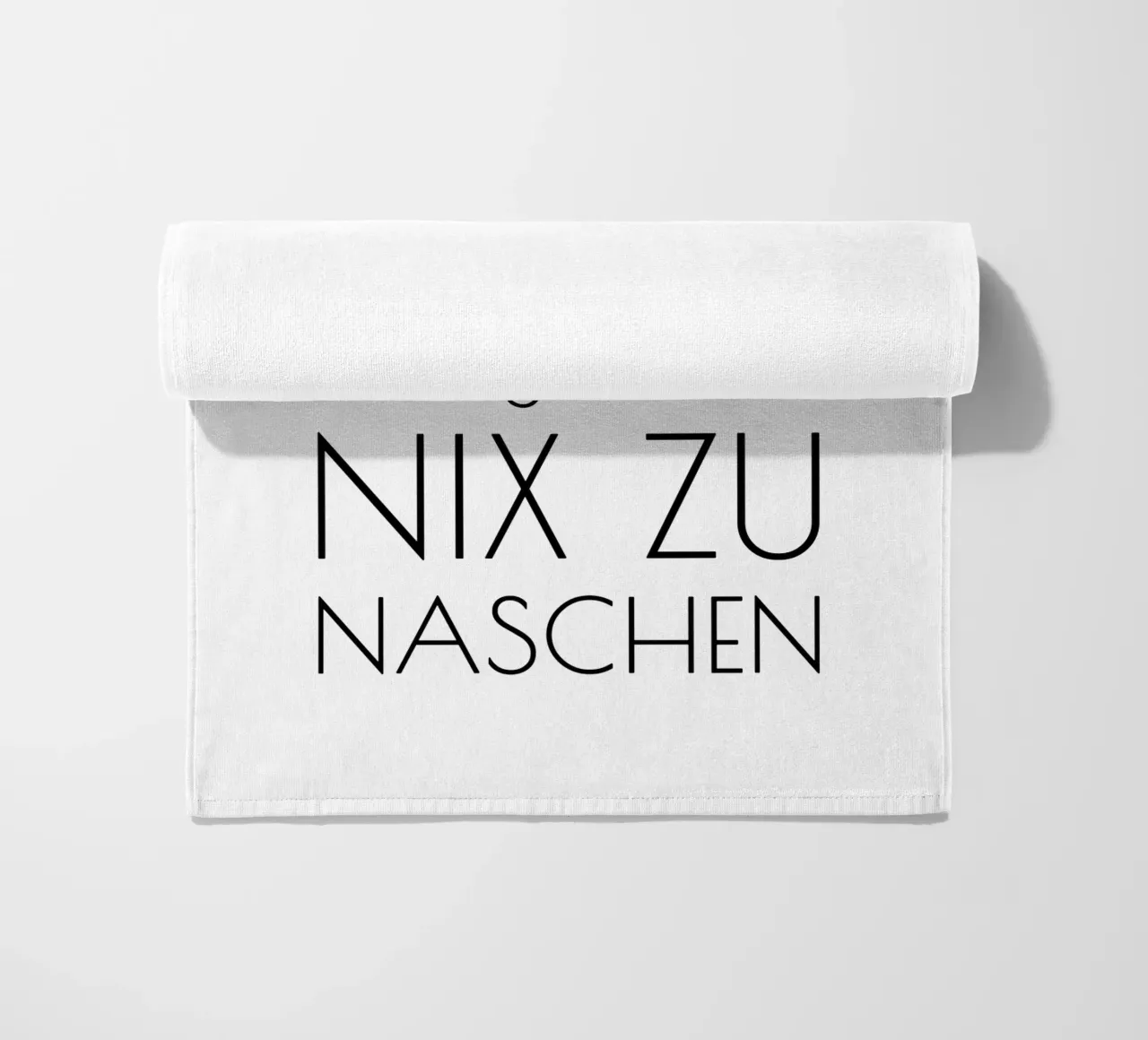 Hände waschen sonst gibt's hier nix zu naschen - minimal telo mare da Typo Designs