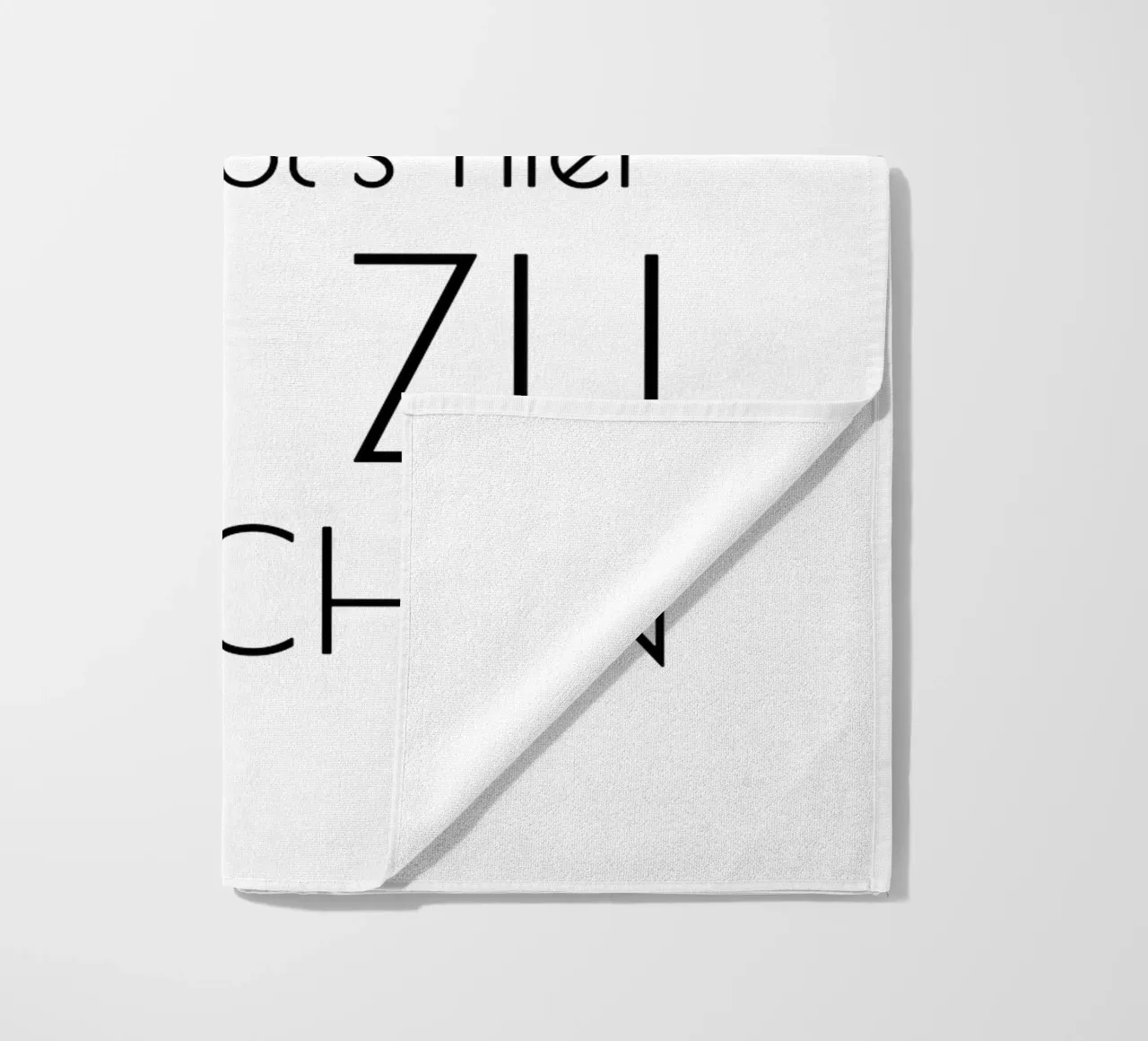 Hände waschen sonst gibt's hier nix zu naschen - minimal telo mare da Typo Designs