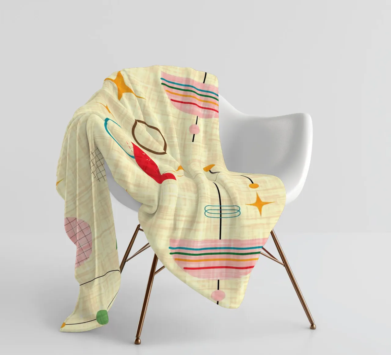 Atomic Umbrellas fleece blanket by susanacosta