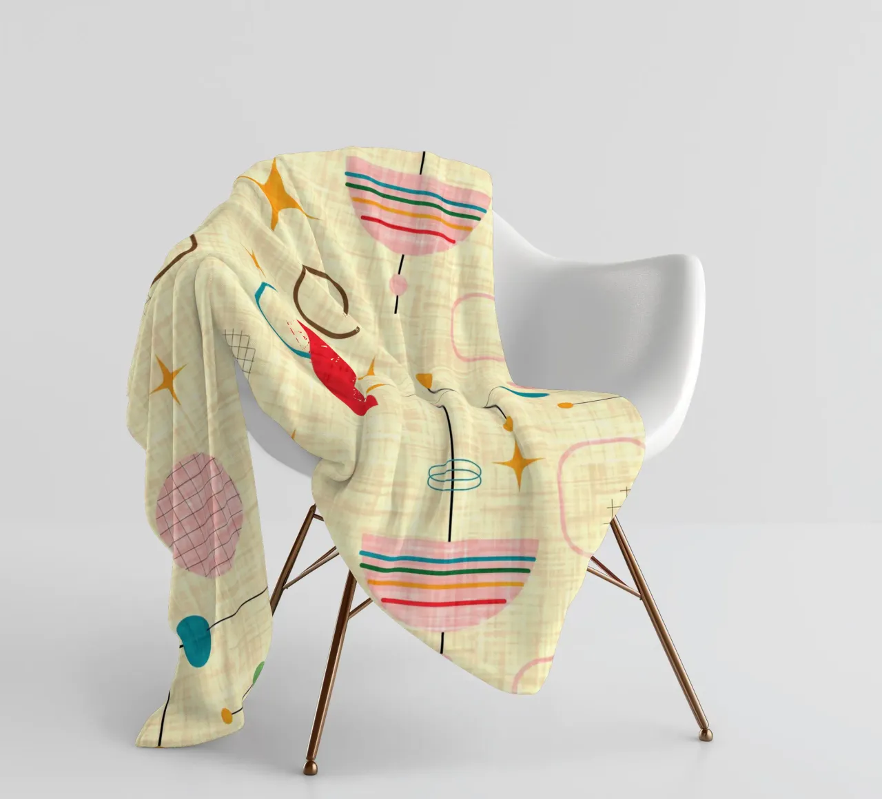 Atomic Umbrellas fleecedeken van susanacosta