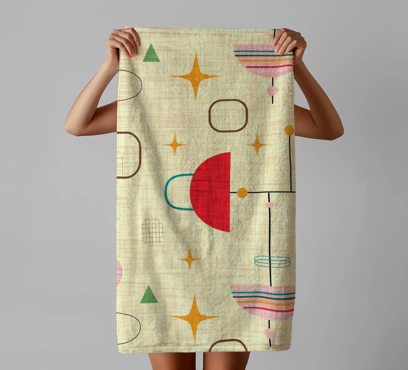 Atomic Umbrellas badhanddoek van susanacosta