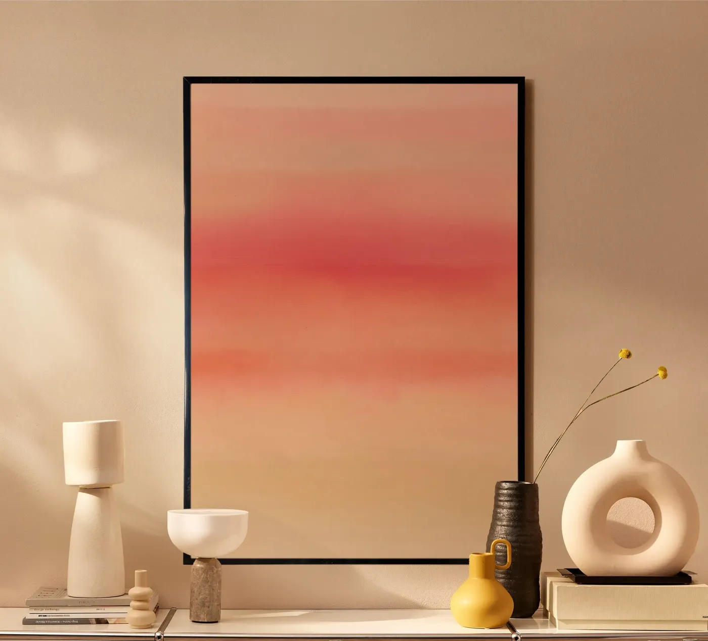 Soft Pastel Sunset Gradient poster da Colormenta