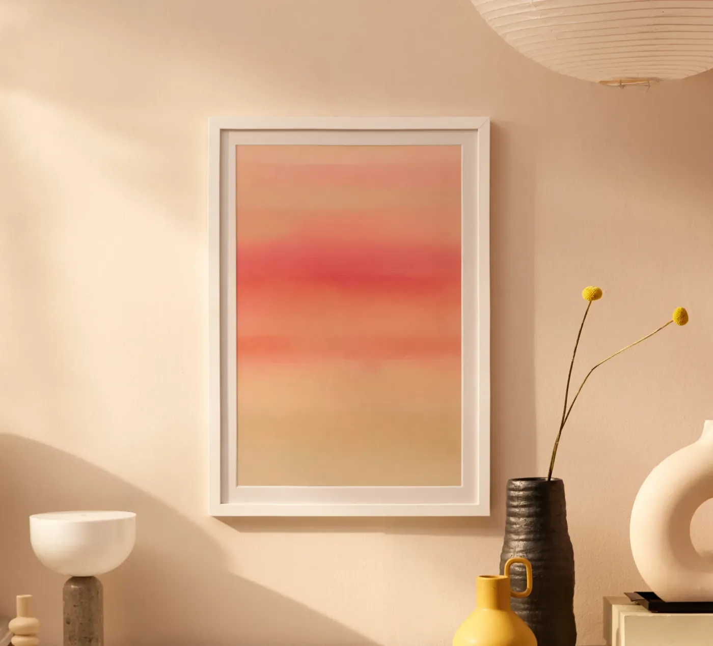 Soft Pastel Sunset Gradient poster da Colormenta