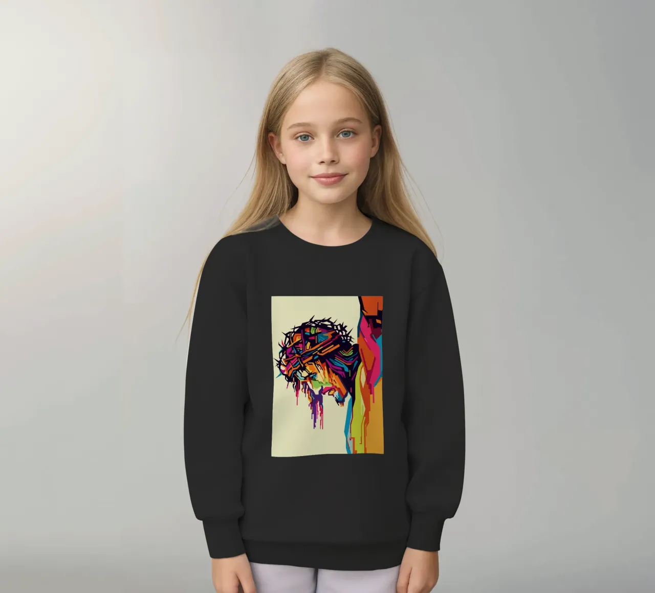 Jesus On The Cross WPAP felpa bambino da YUDHISGRAFIS