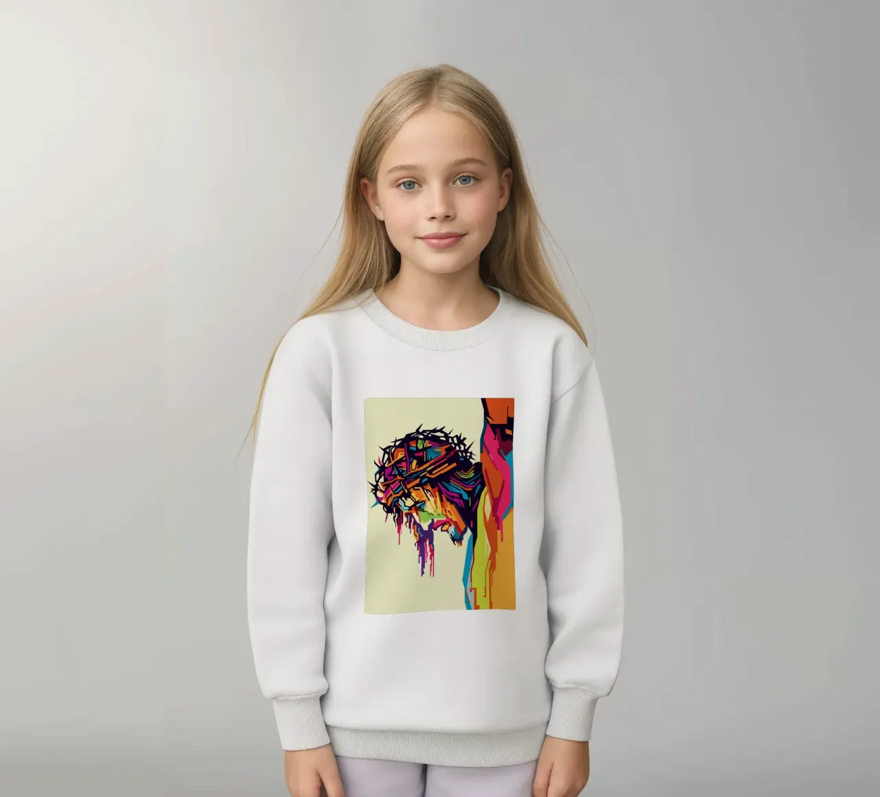 Jesus On The Cross WPAP felpa bambino da YUDHISGRAFIS