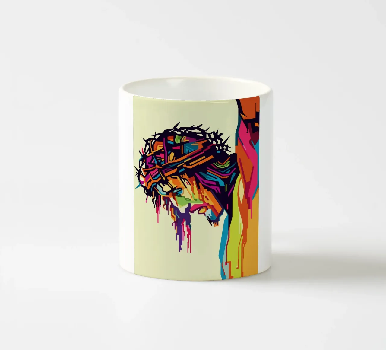 Jesus On The Cross WPAP tazza in ceramica da YUDHISGRAFIS