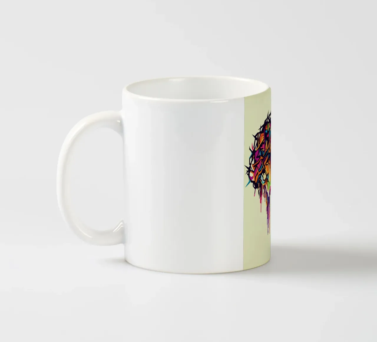 Jesus On The Cross WPAP tazza in ceramica da YUDHISGRAFIS