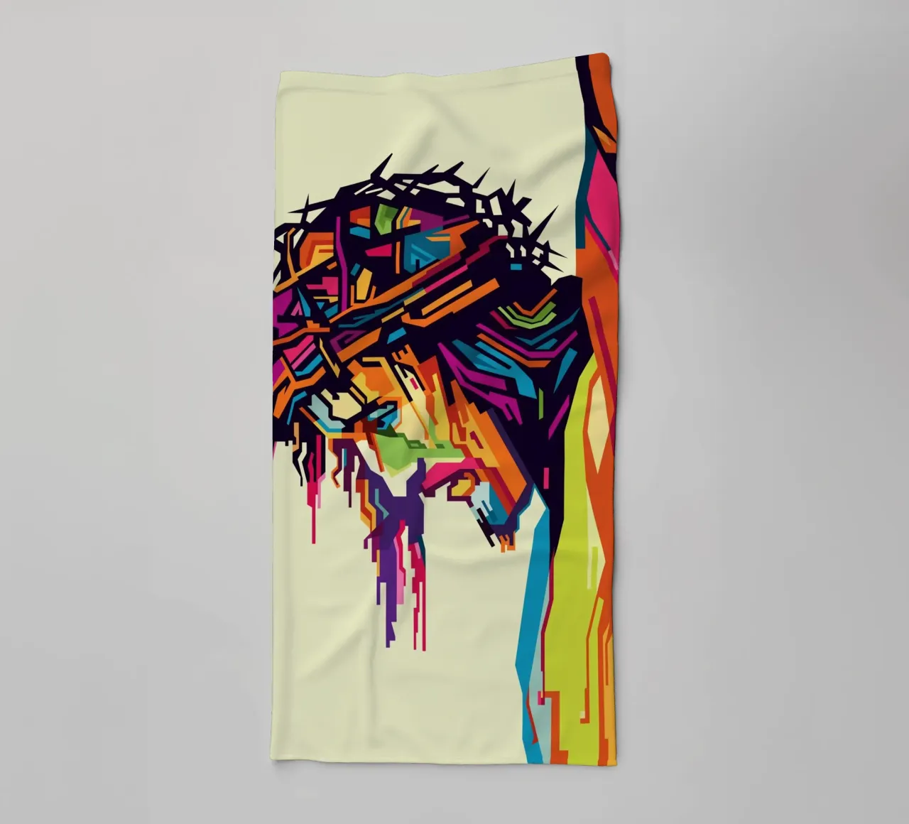 Jesus On The Cross WPAP asciugamano da bagno da YUDHISGRAFIS