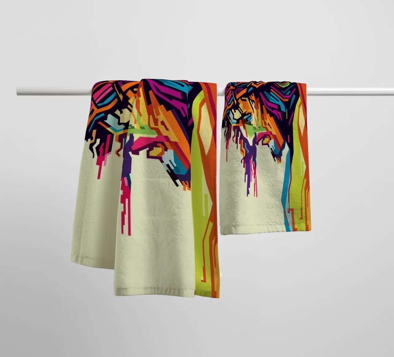 Jesus On The Cross WPAP asciugamano da bagno da YUDHISGRAFIS