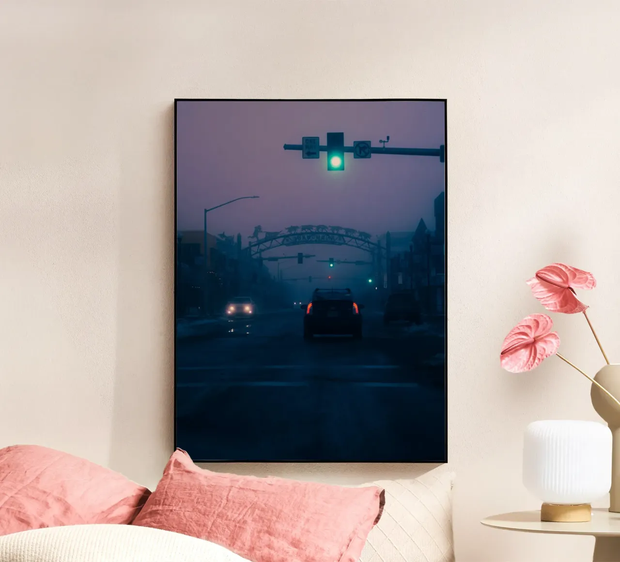 Driving Through Anchorage plexiglass da wowhannahphotos