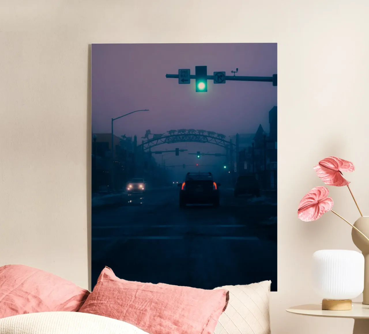 Driving Through Anchorage plexiglass da wowhannahphotos