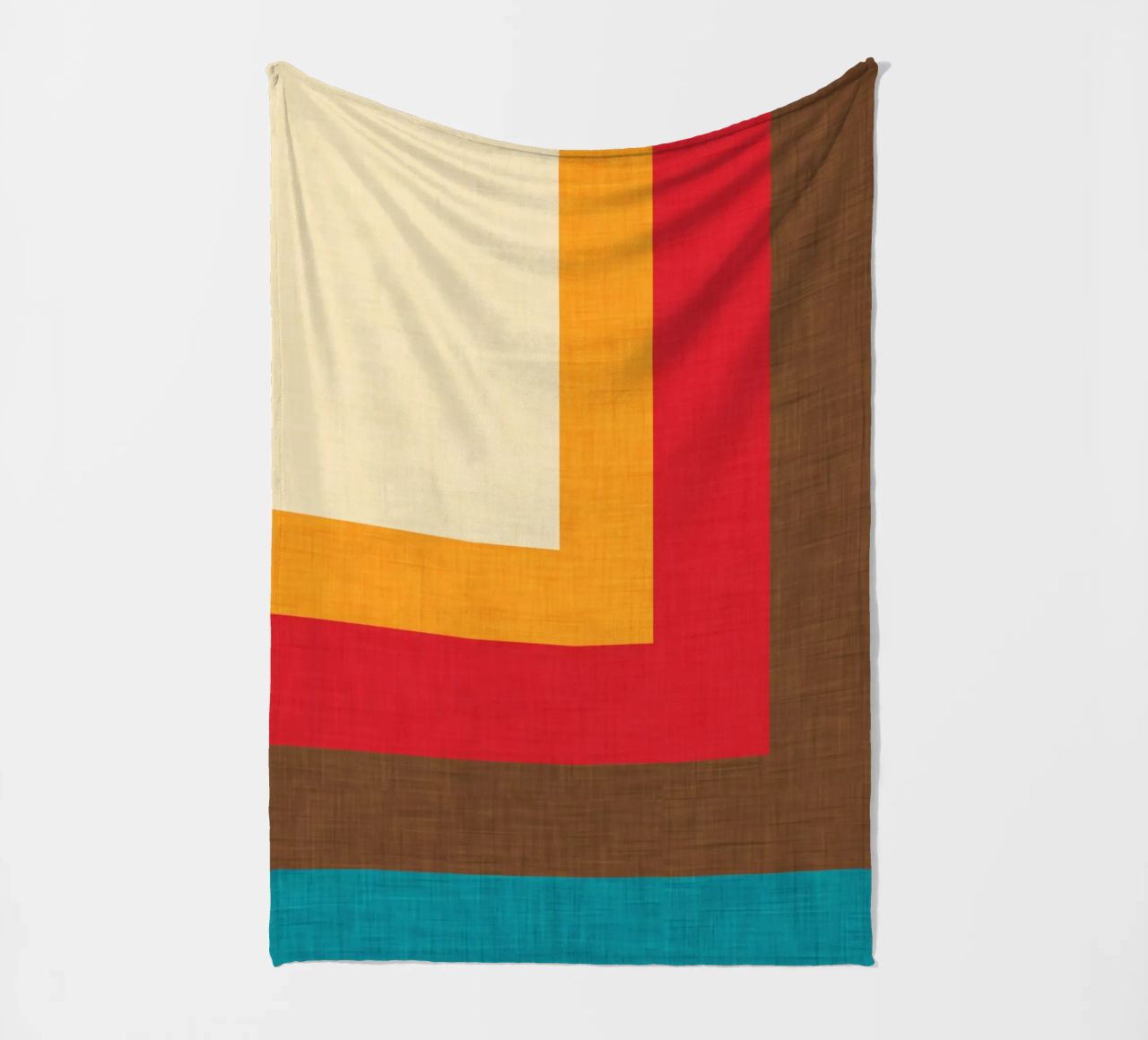 Abstract Mod Cube Beige coperta in pile da susanacosta