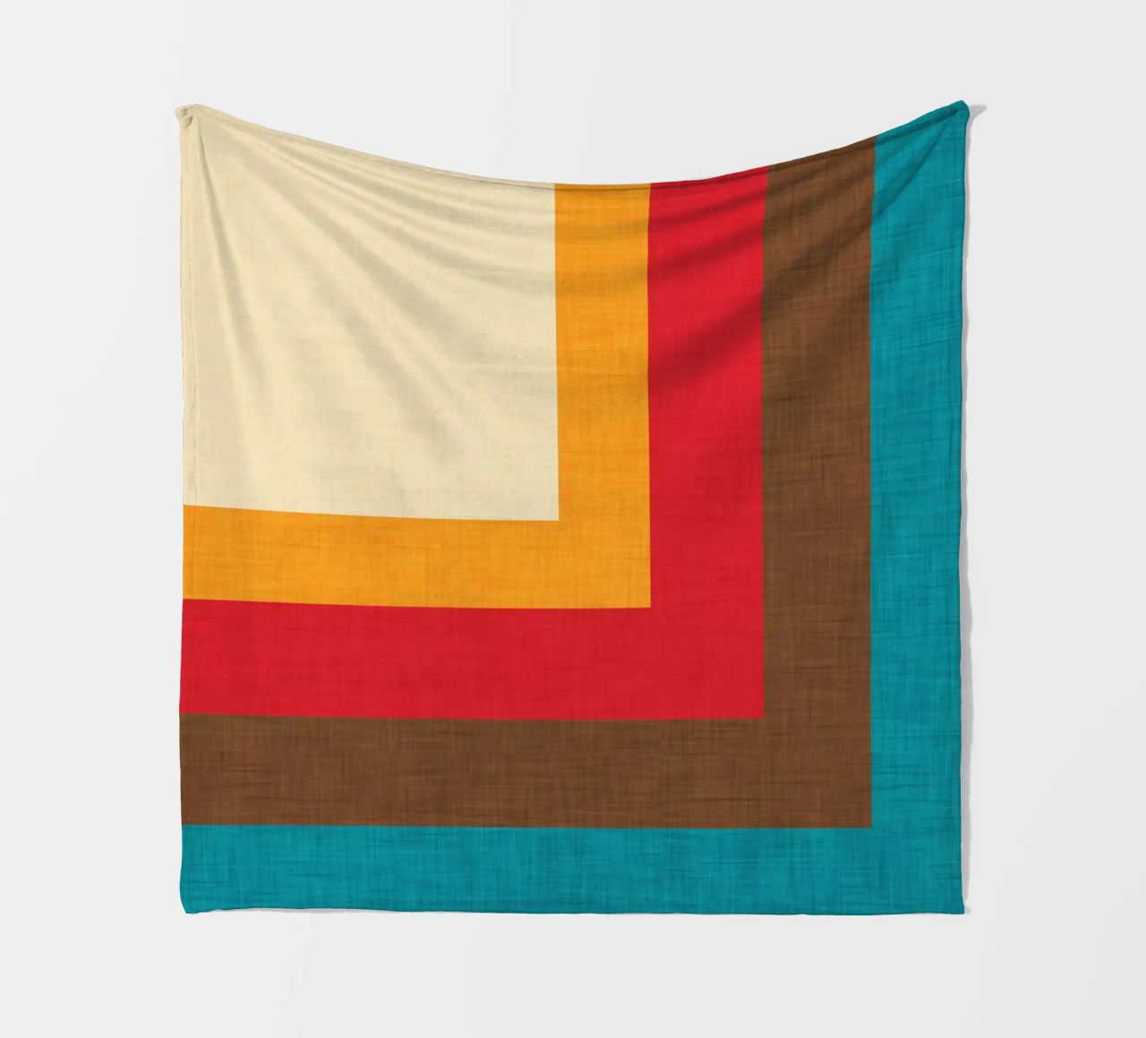 Abstract Mod Cube Beige coperta in pile da susanacosta