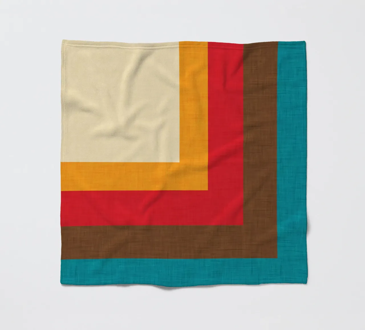 Abstract Mod Cube Beige fleece blanket by susanacosta