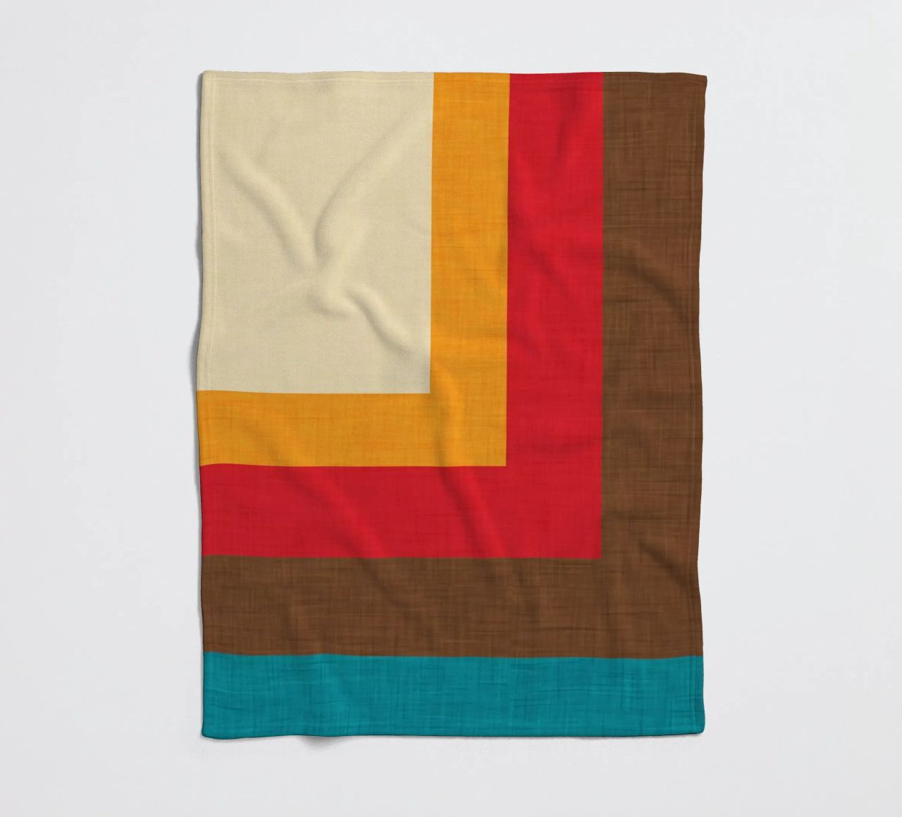Abstract Mod Cube Beige coperta in pile da susanacosta