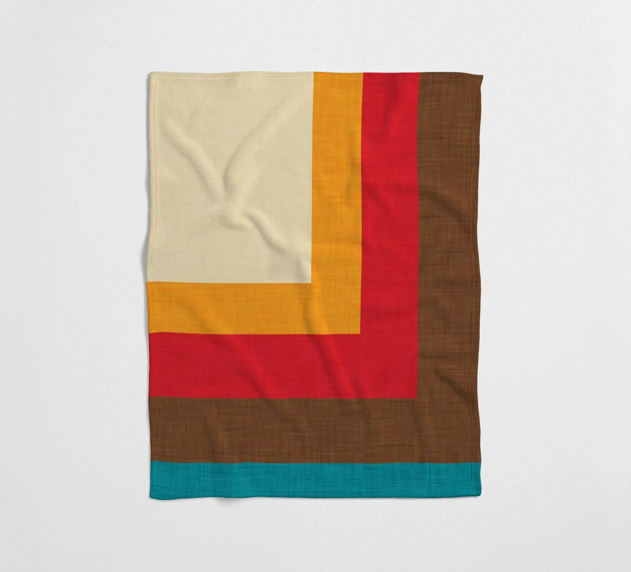 Abstract Mod Cube Beige coperta in pile da susanacosta