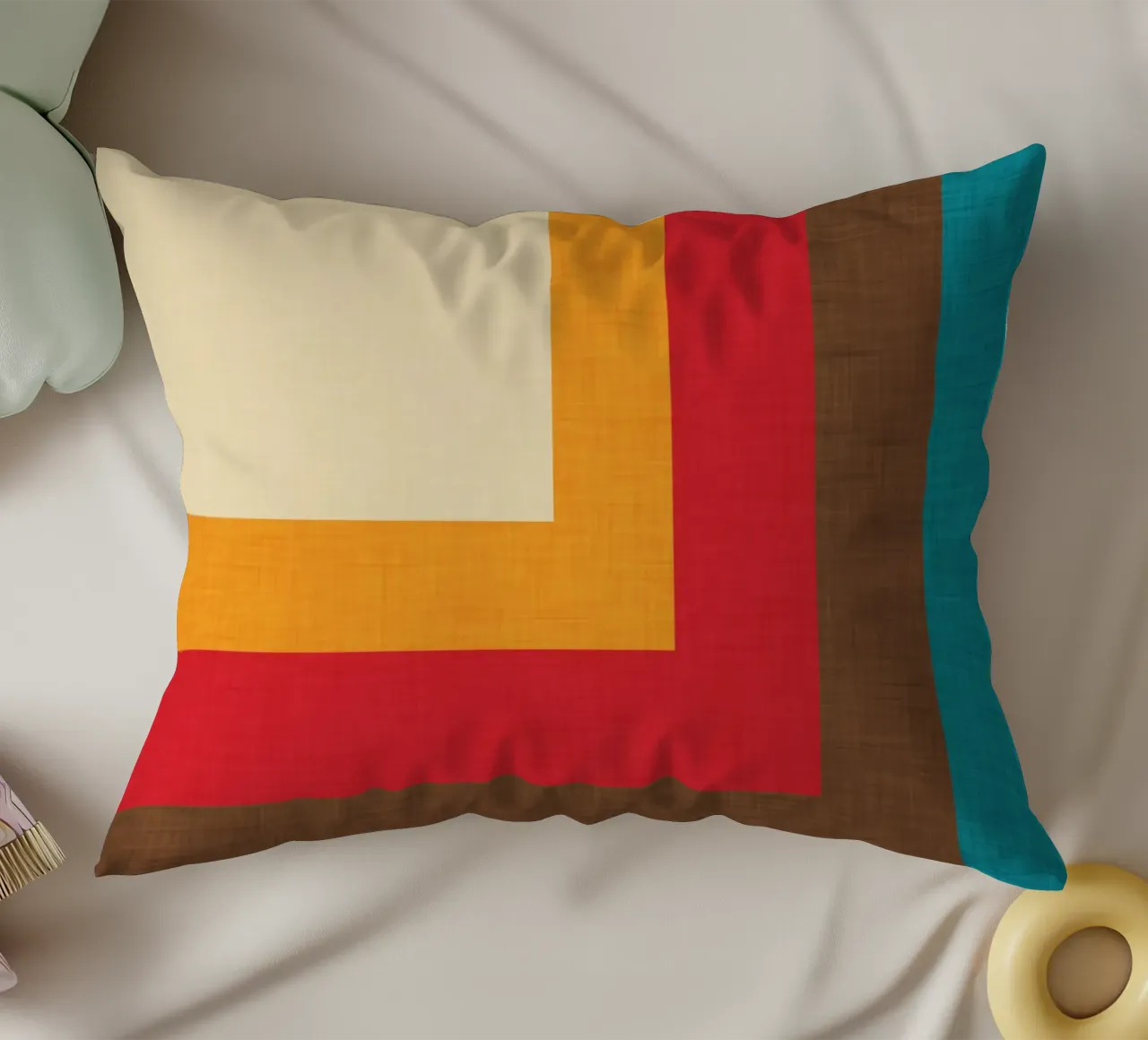 Abstract Mod Cube Beige cuscino da susanacosta