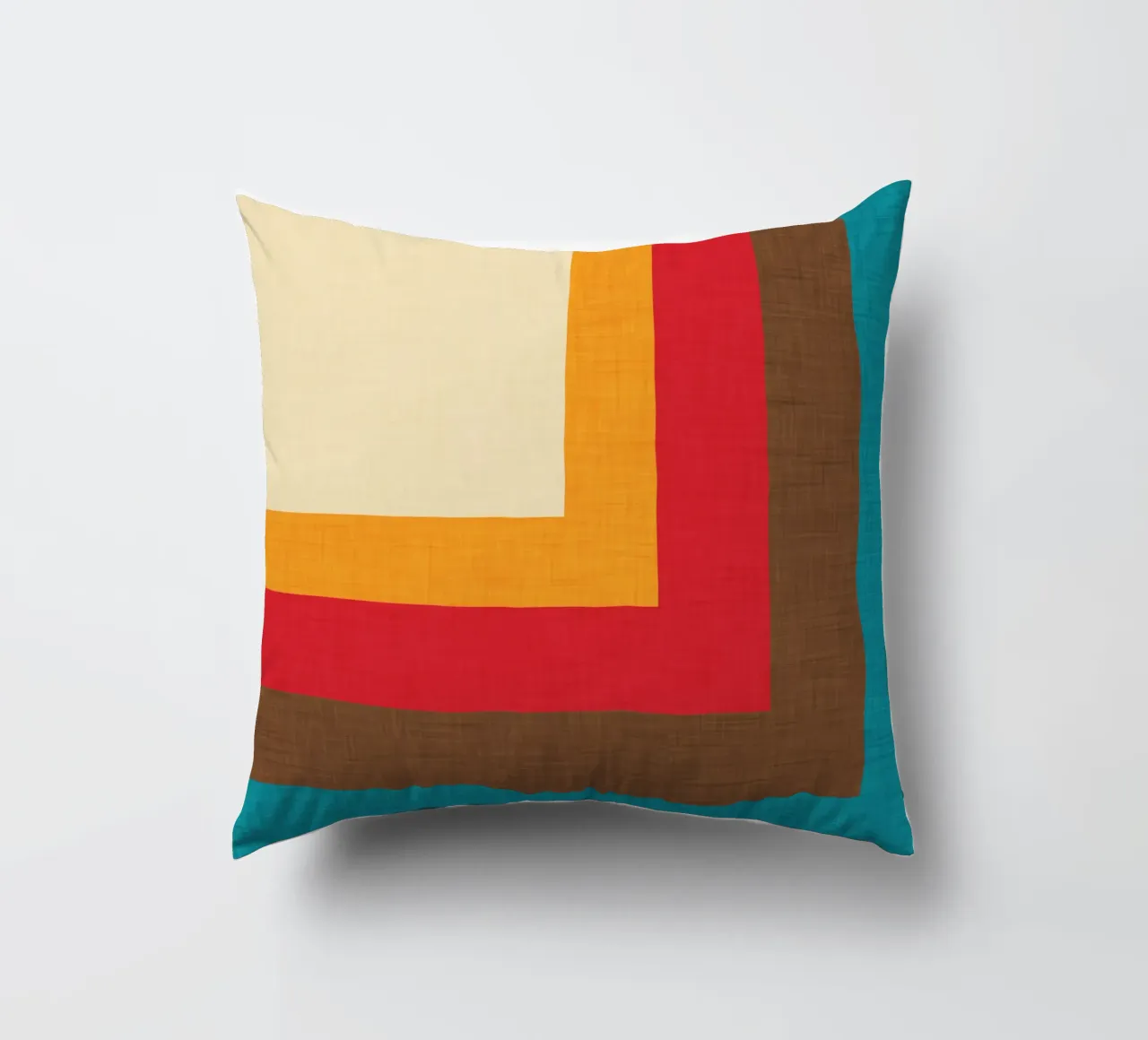 Abstract Mod Cube Beige Kissen von susanacosta