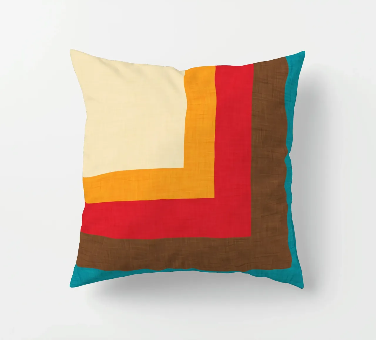 Abstract Mod Cube Beige Kissen von susanacosta