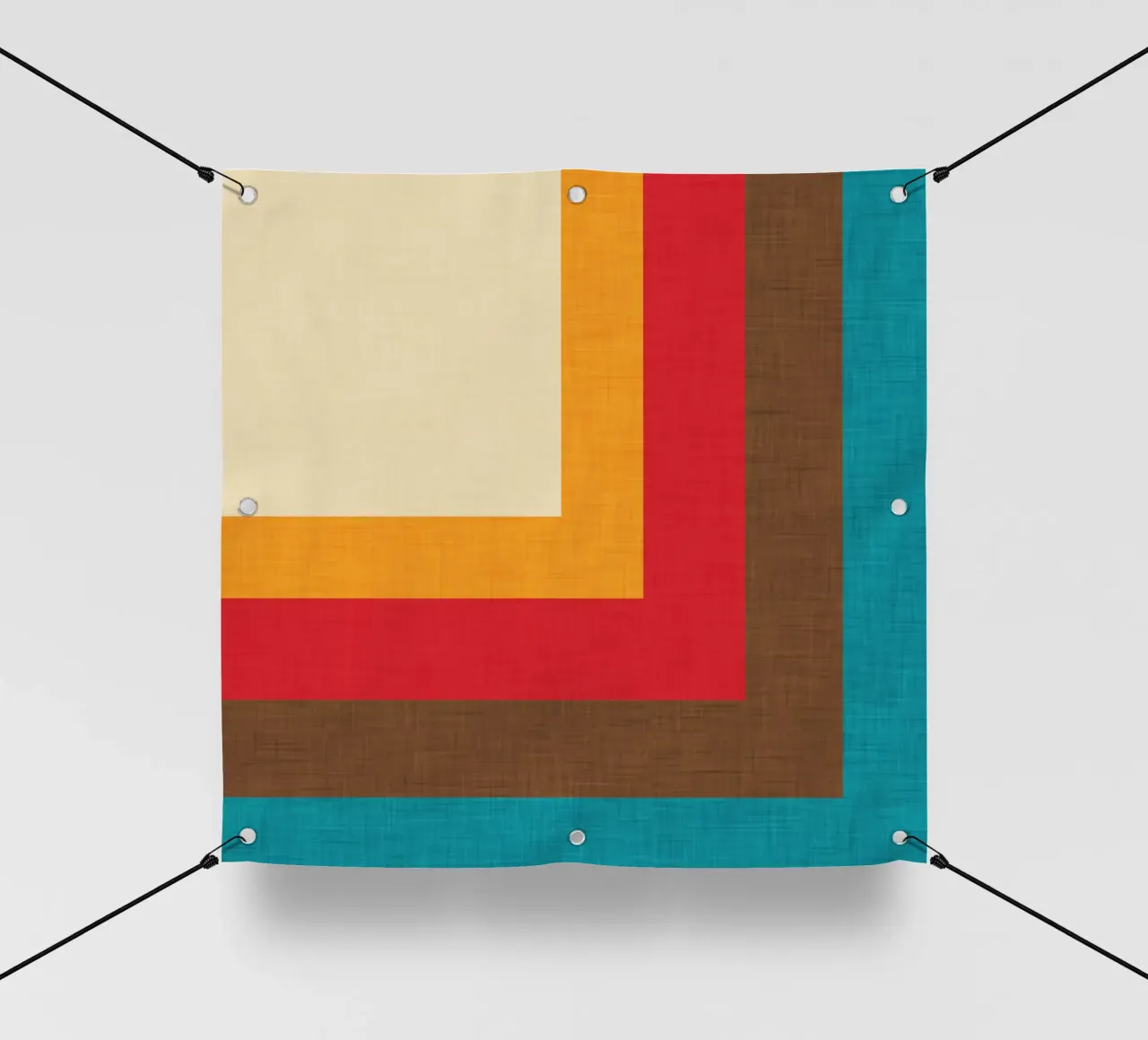 Abstract Mod Cube Beige telo in pvc da susanacosta