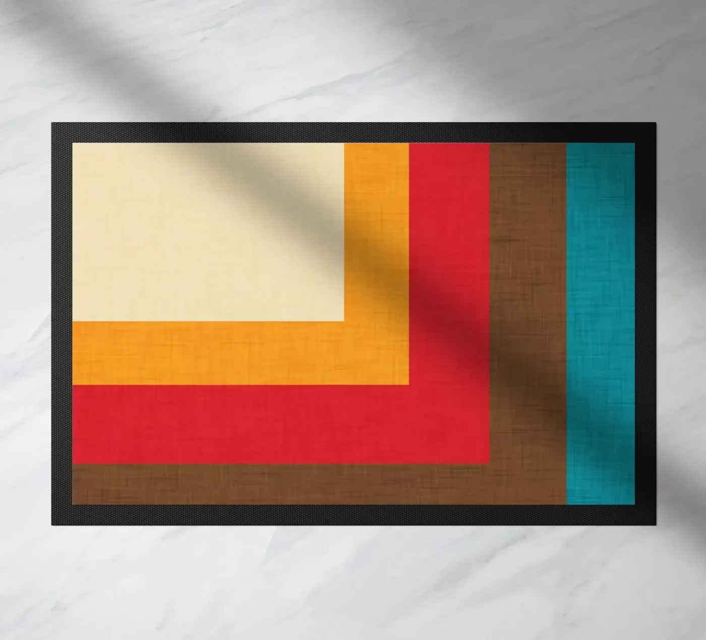 Abstract Mod Cube Beige Fußmatte von susanacosta