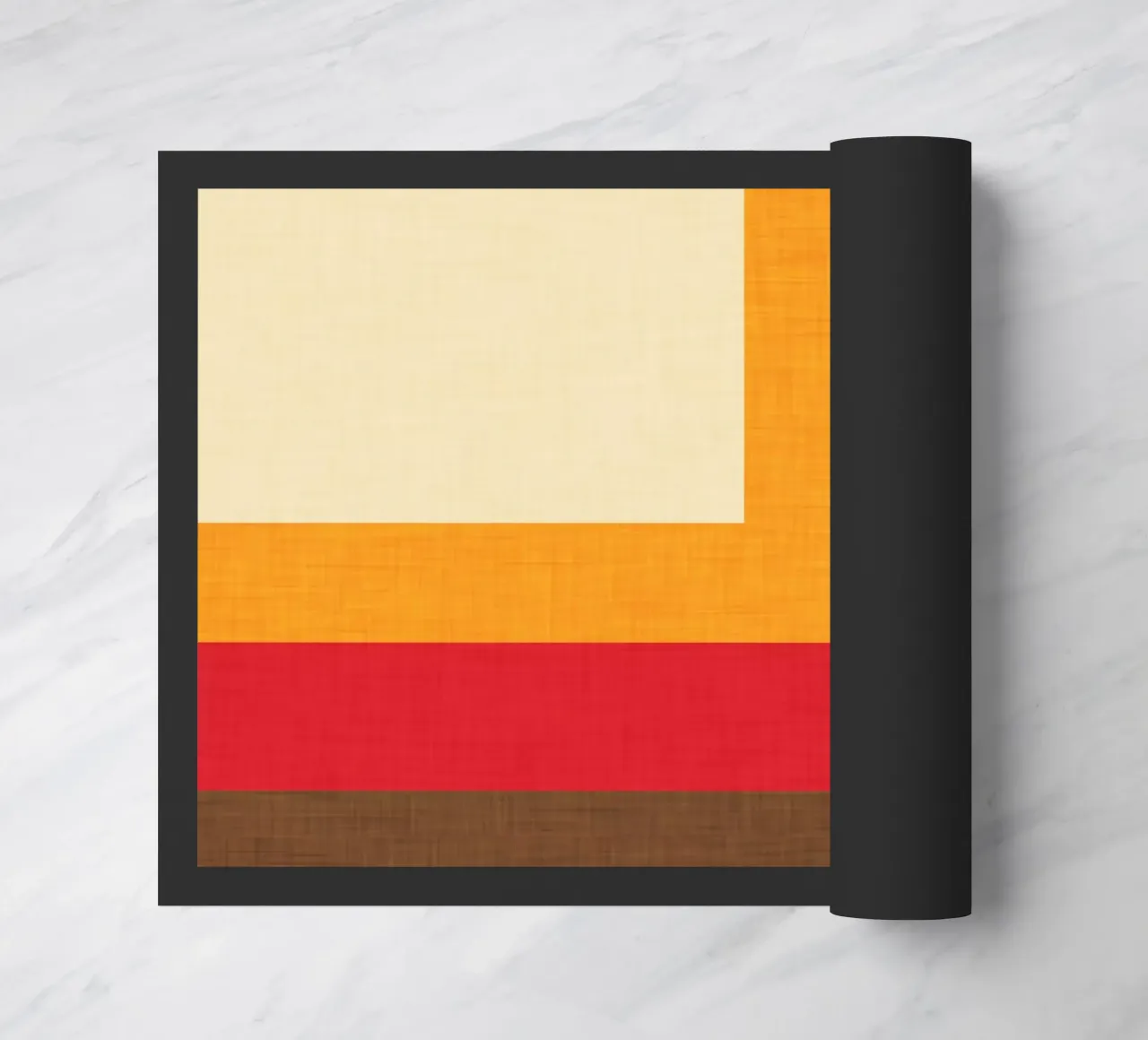 Abstract Mod Cube Beige deurmat van susanacosta