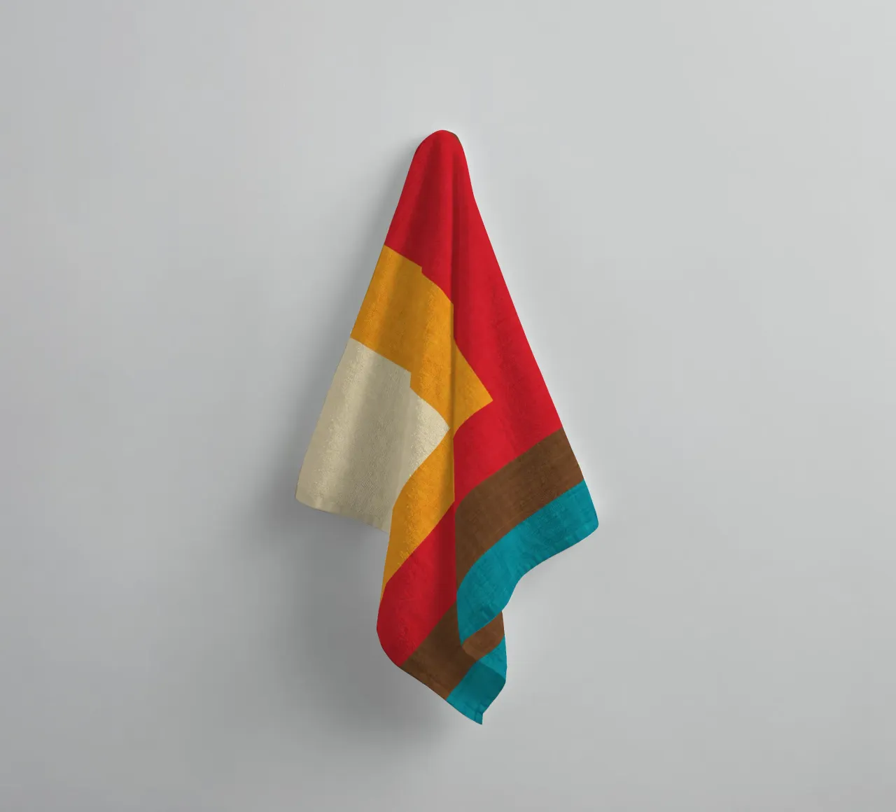 Abstract Mod Cube Beige towel by susanacosta