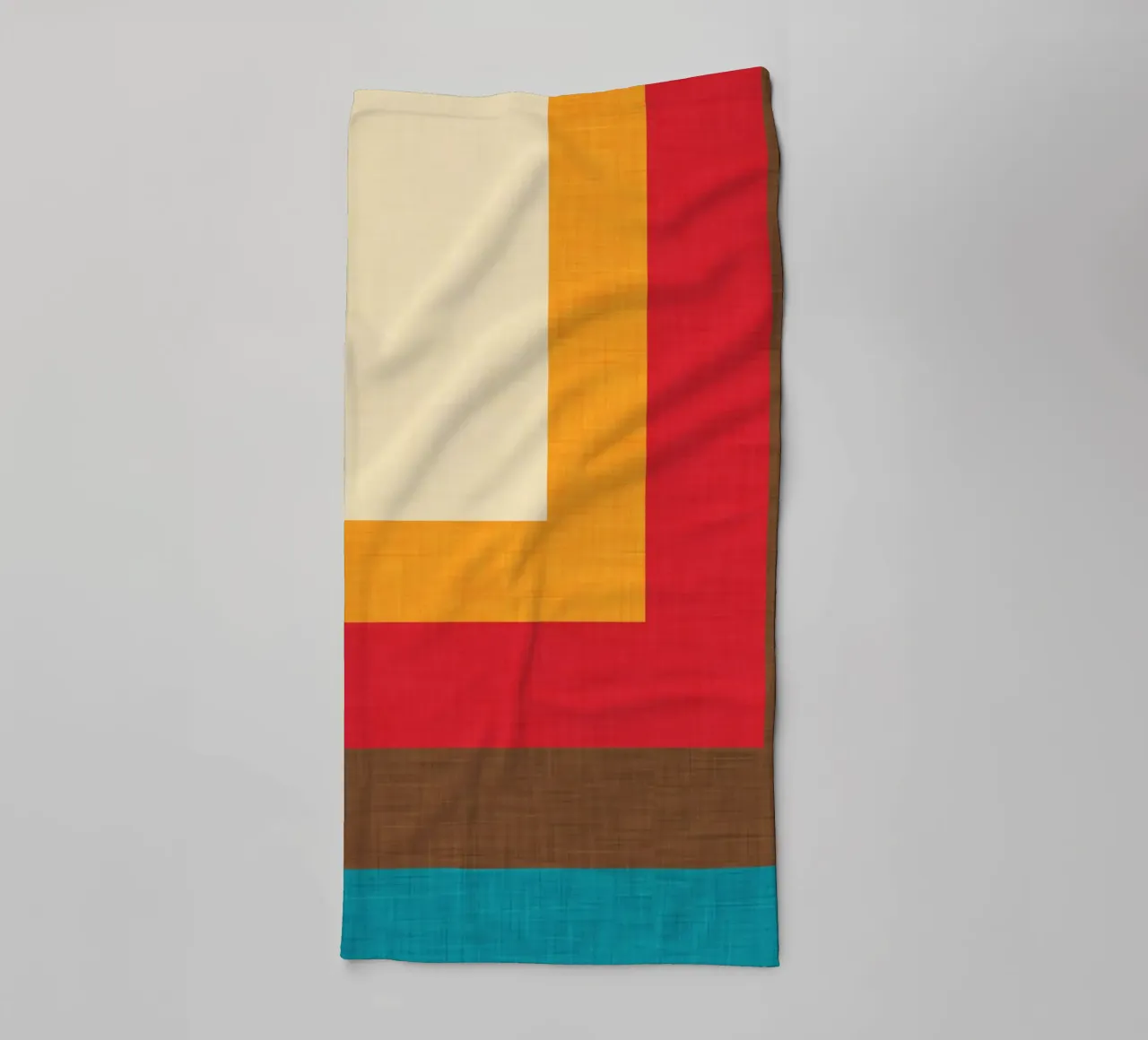 Abstract Mod Cube Beige towel by susanacosta