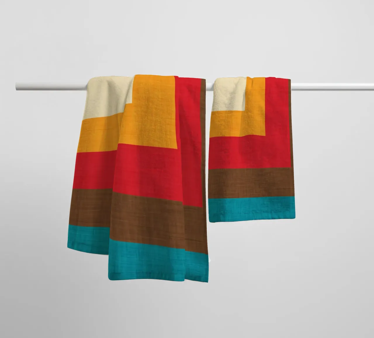 Abstract Mod Cube Beige towel by susanacosta