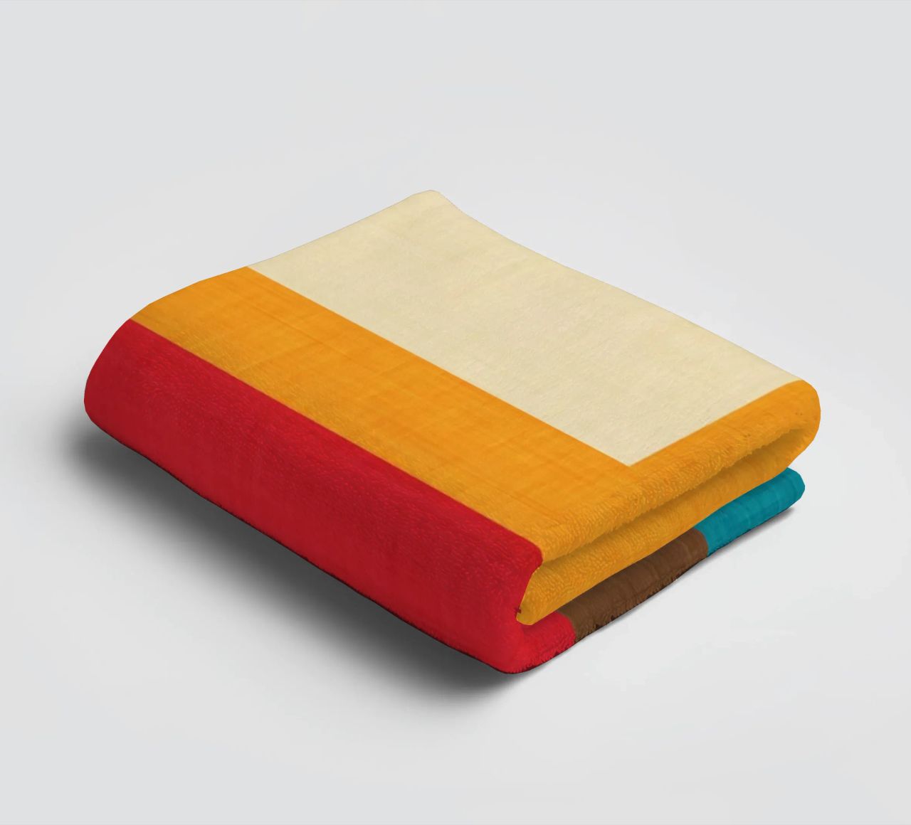 Abstract Mod Cube Beige asciugamano da bagno da susanacosta