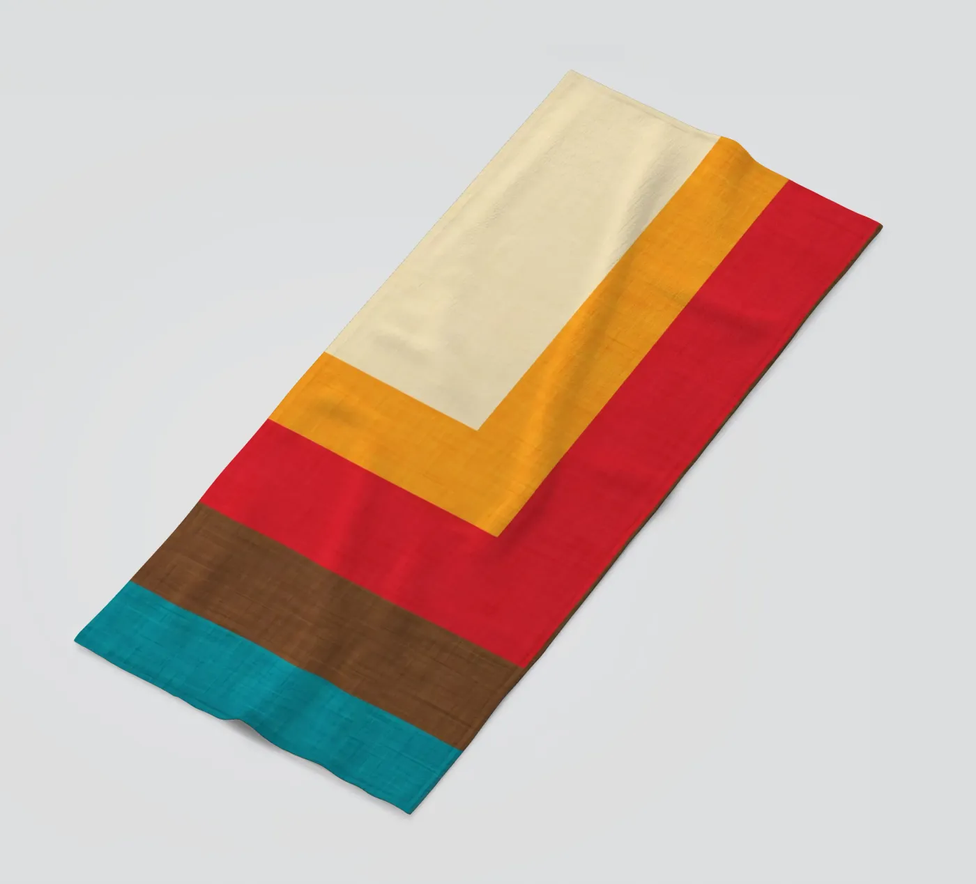 Abstract Mod Cube Beige beach towel by susanacosta