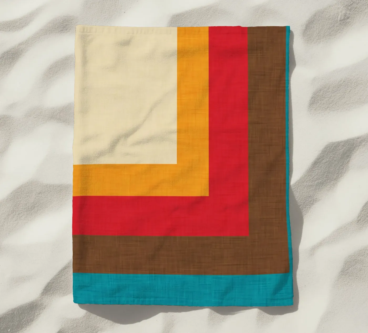 Abstract Mod Cube Beige beach towel by susanacosta