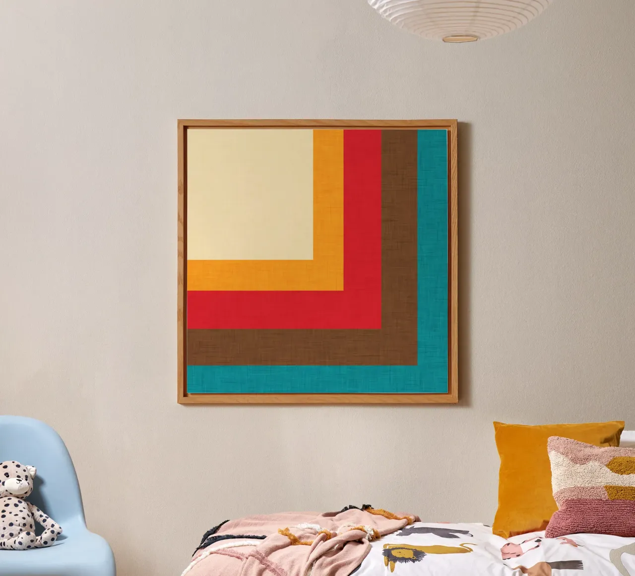 Abstract Mod Cube Beige alluminio dibond da susanacosta