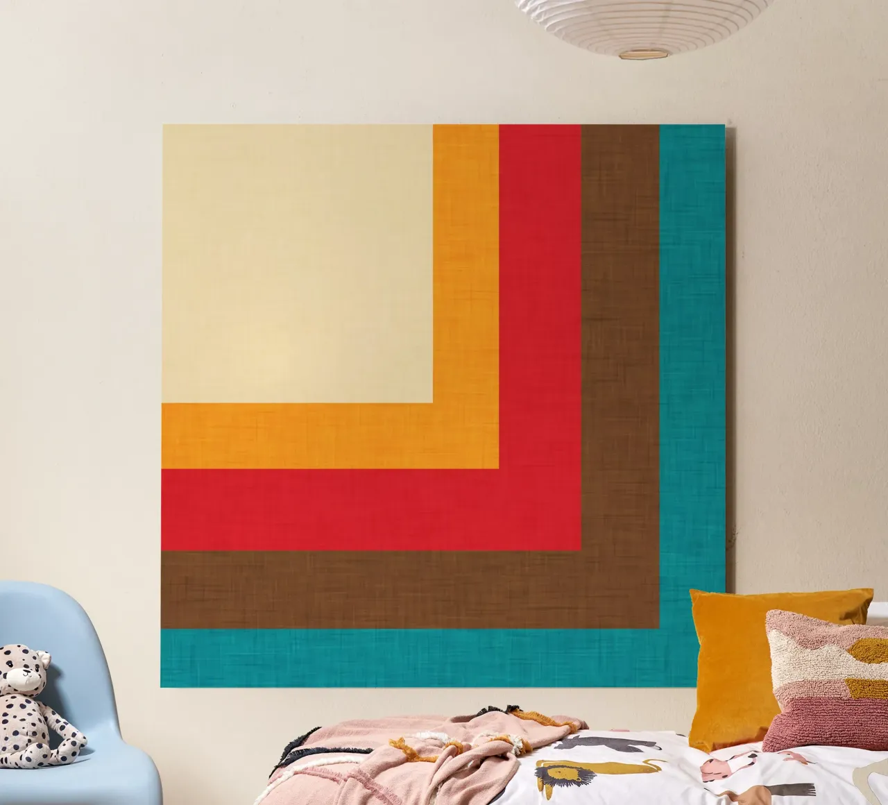 Abstract Mod Cube Beige alluminio dibond da susanacosta