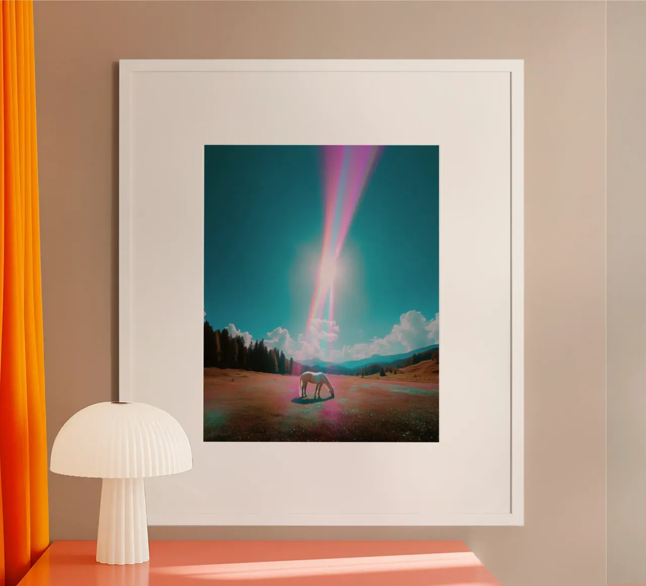 Einhorn auf einer Märchenwiese Poster von My Tiny Home