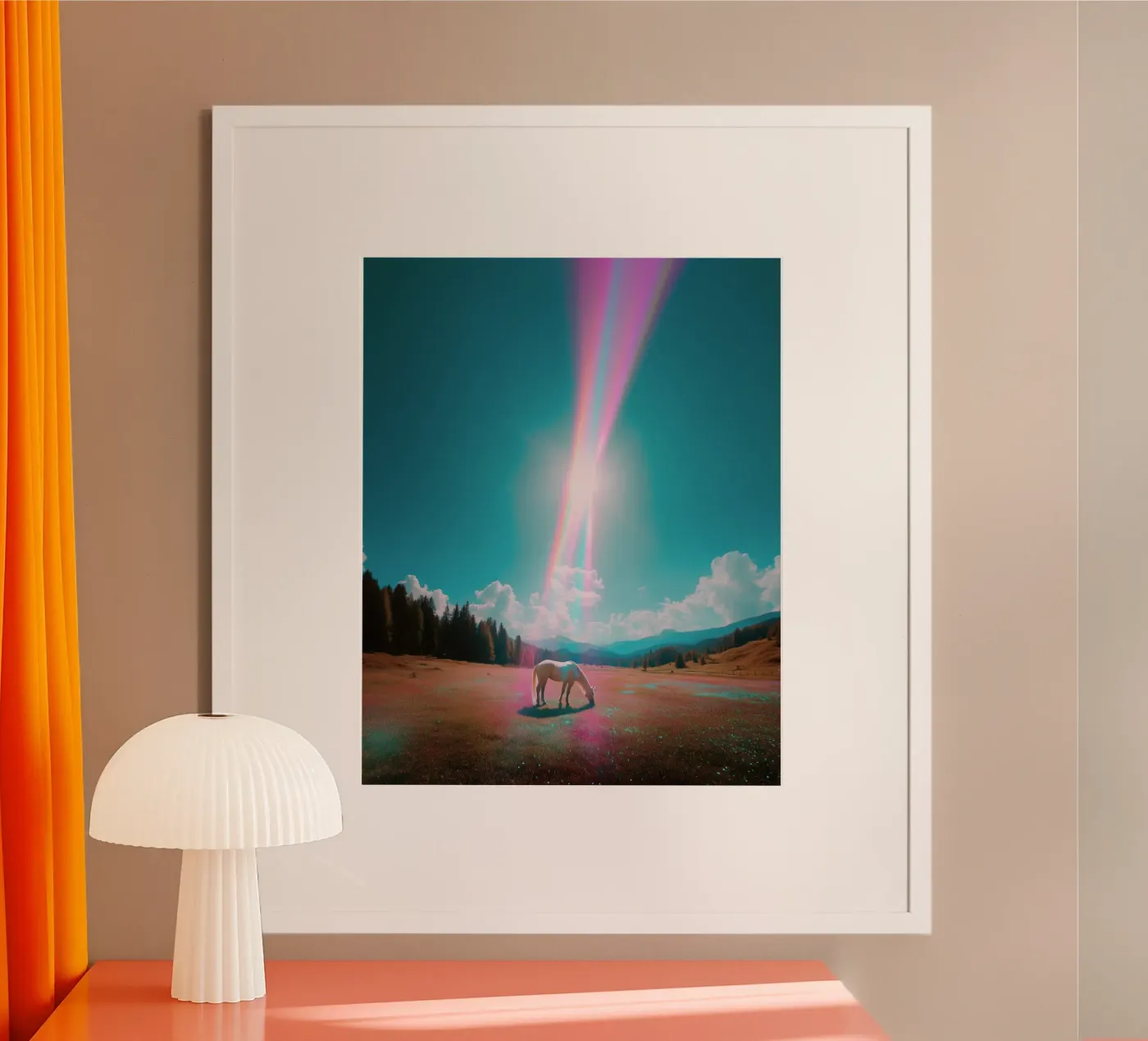 Unicorn on a Fairytale Meadow Poster von My Tiny Home