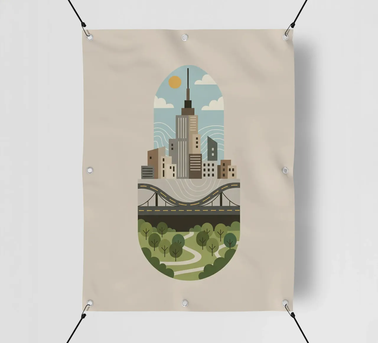 Capsula della città telo in pvc da Wild Colors Gallery