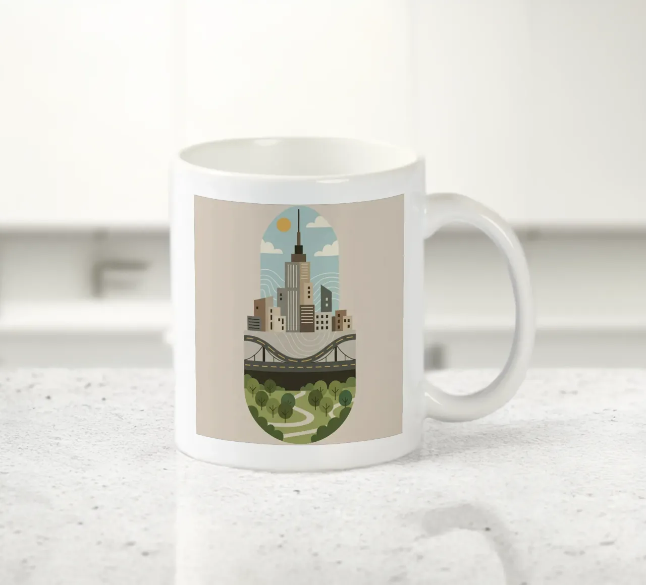 Capsula della città tazza in ceramica da Wild Colors Gallery