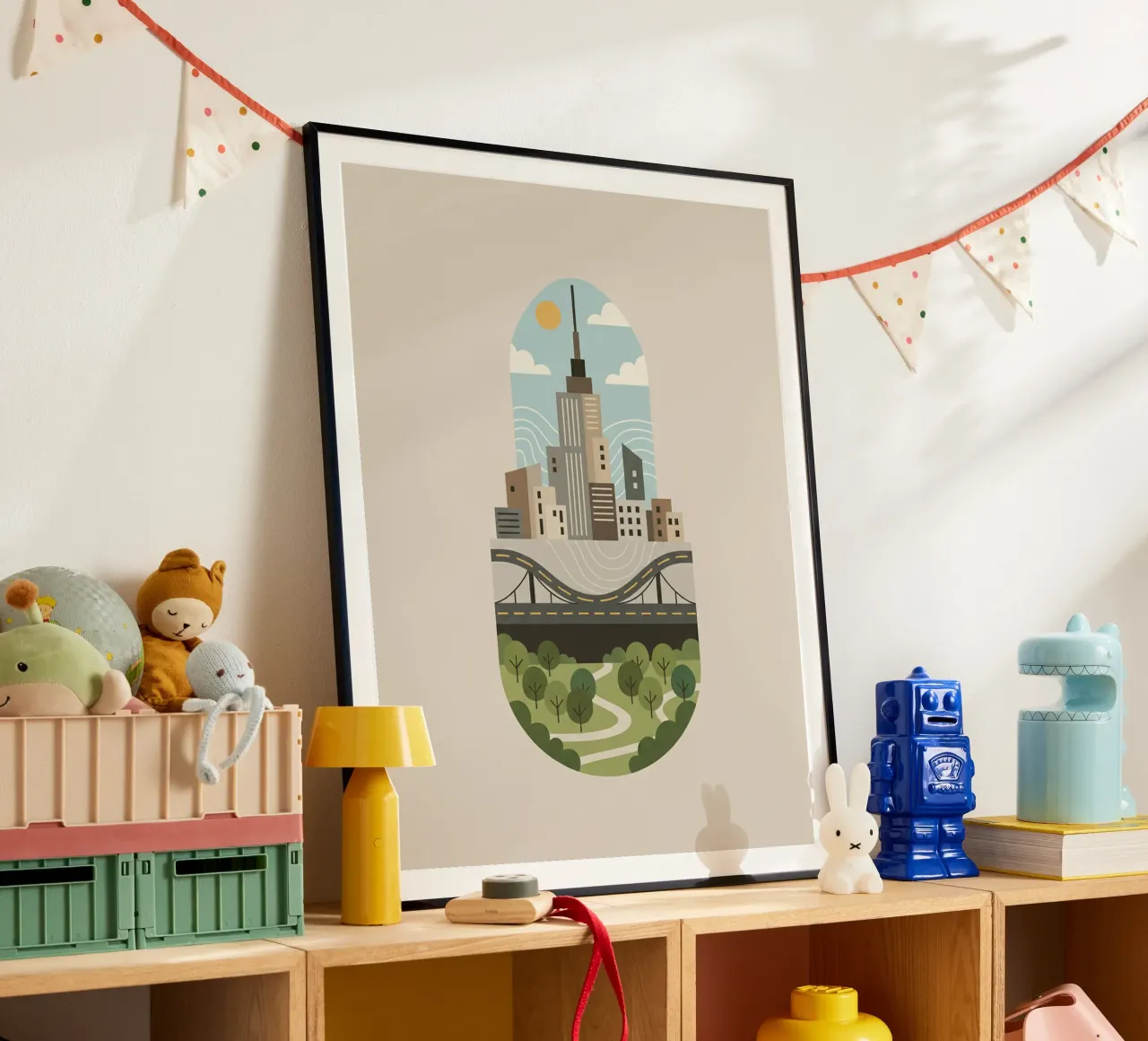 Capsula della città poster da Wild Colors Gallery