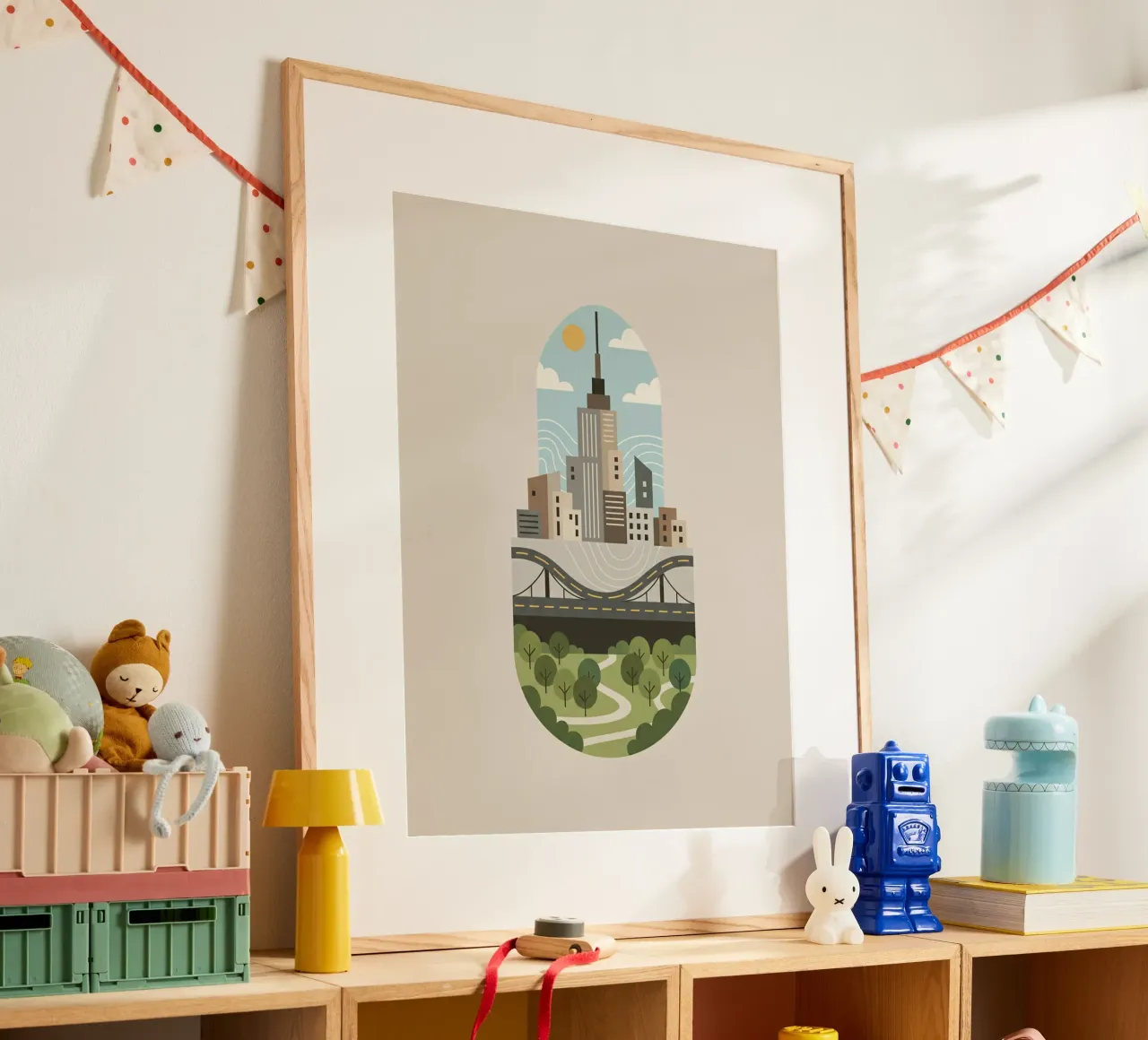 Stadscapsule poster van Wild Colors Gallery