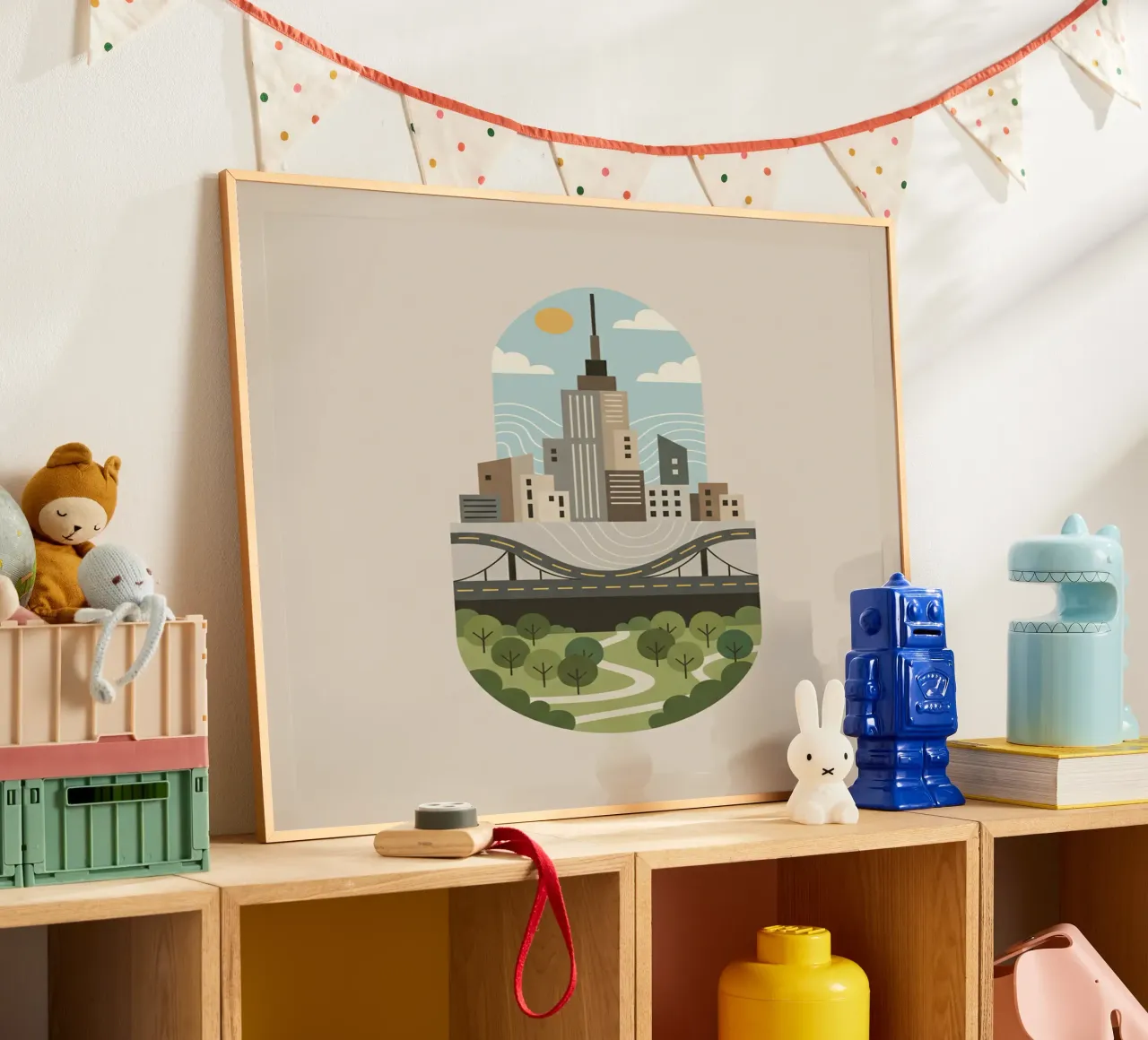 Stadscapsule poster van Wild Colors Gallery