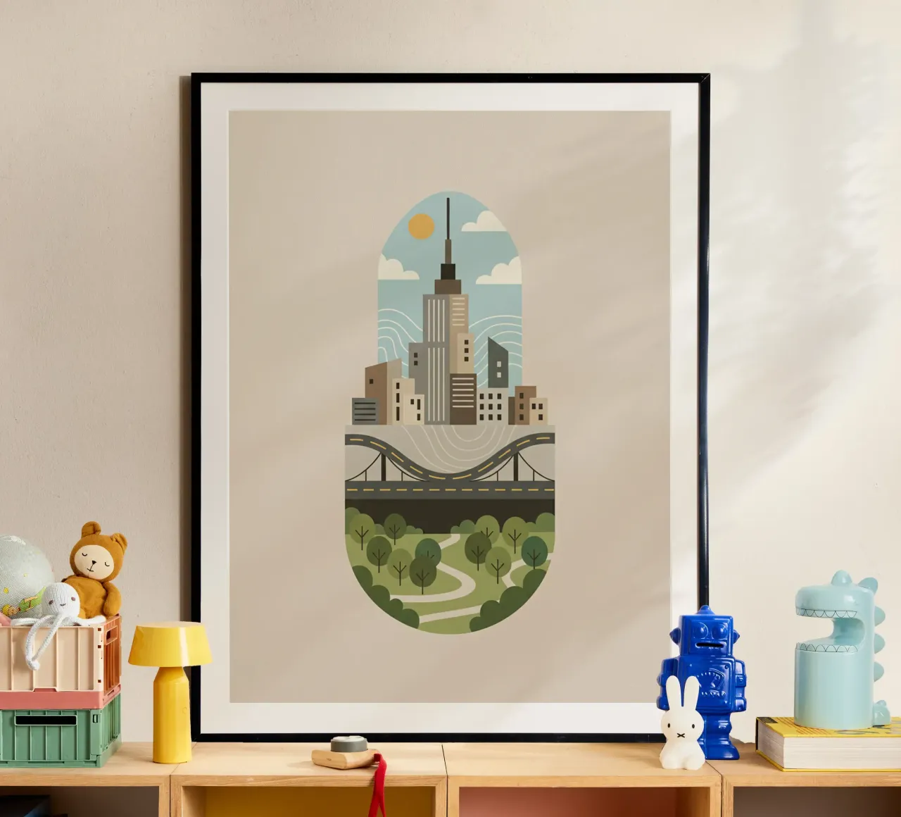 Capsula della città poster da Wild Colors Gallery