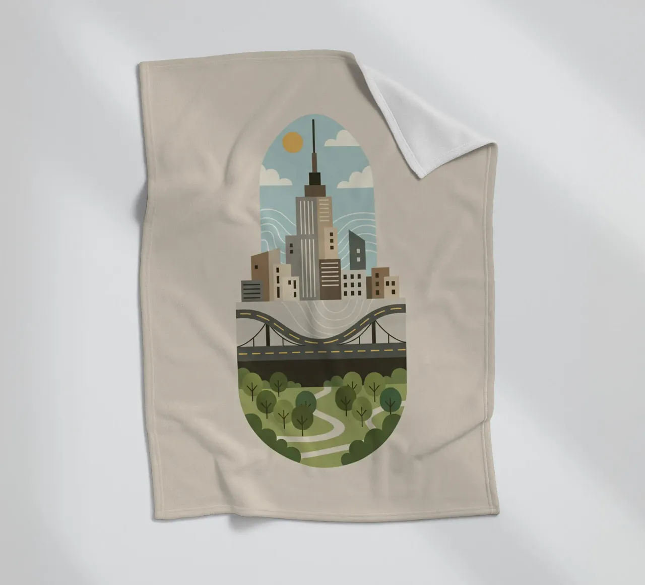 Stadscapsule fleecedeken van Wild Colors Gallery