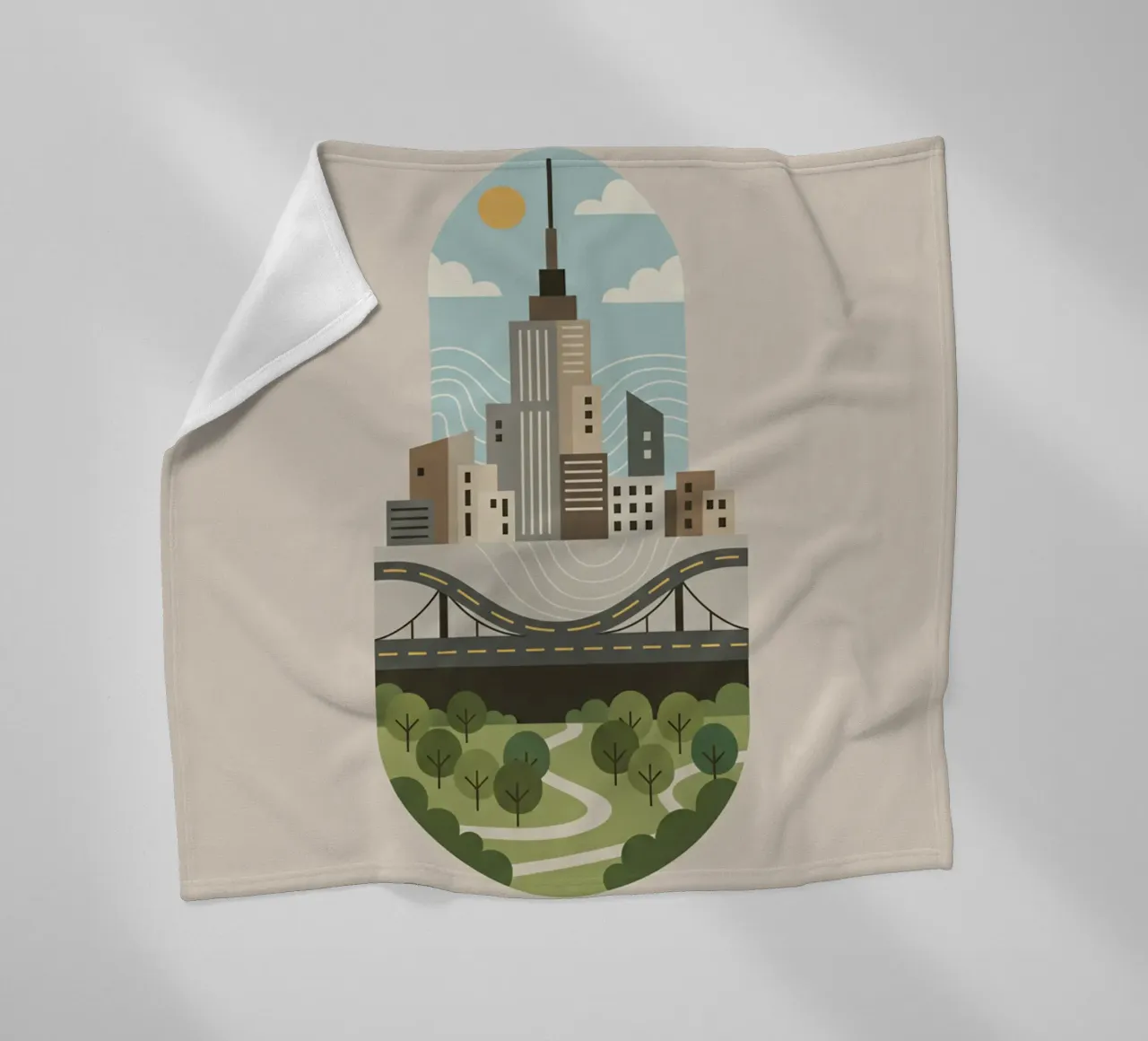 Stadscapsule fleecedeken van Wild Colors Gallery