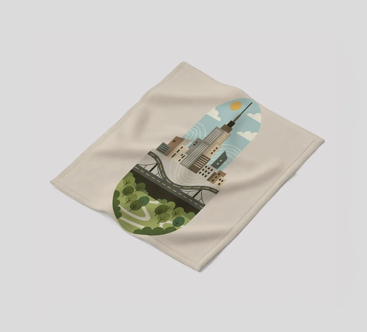 Stadscapsule fleecedeken van Wild Colors Gallery